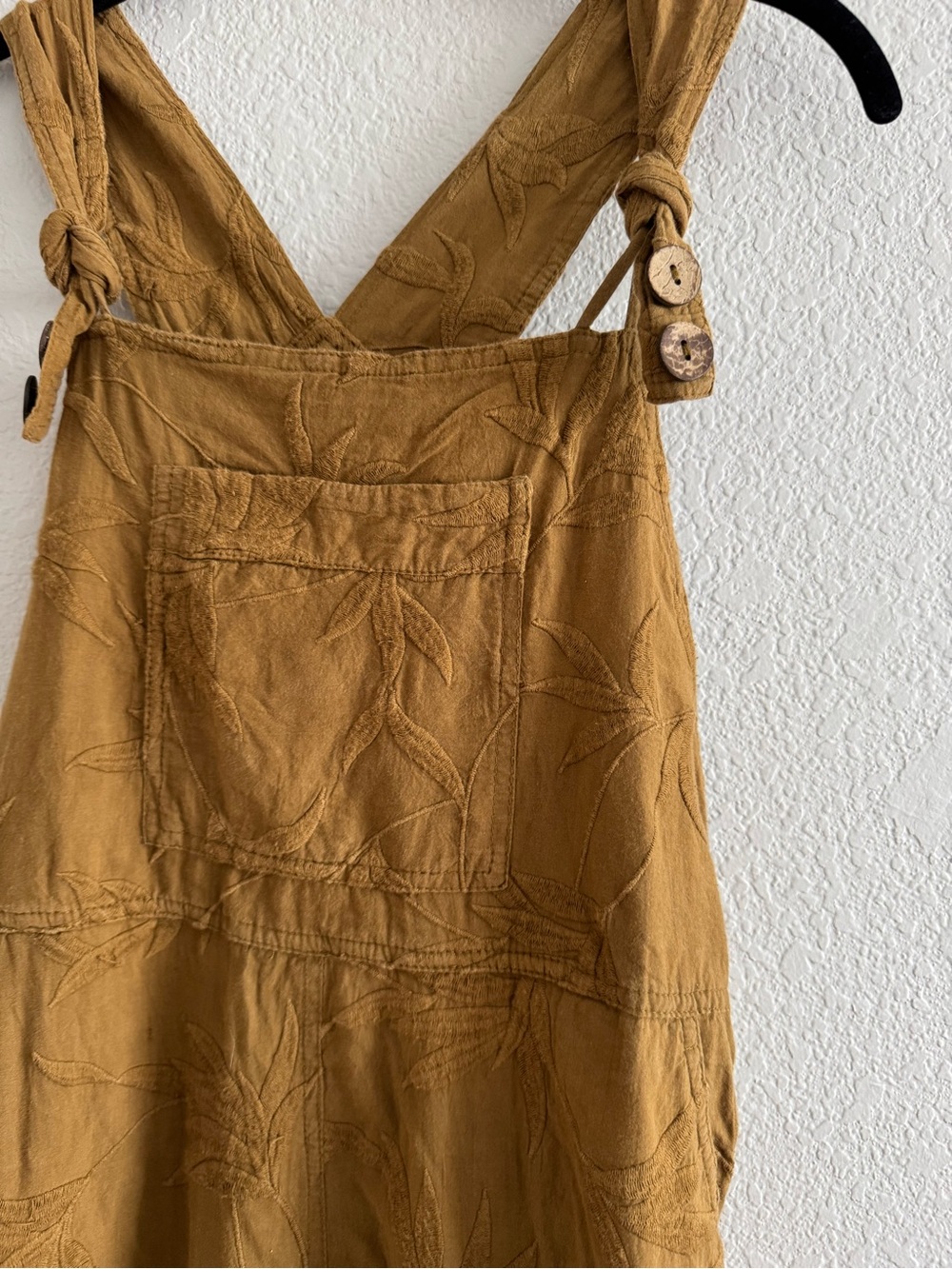 Jen’s Pirate Booty Seagrass Napoli Overalls embroidered Free People XS/S - Picture 3 of 9
